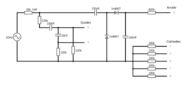 Dekatron spinner schematic