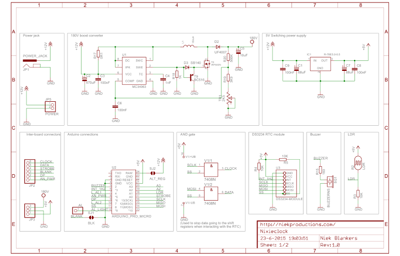 Bottom board schematic